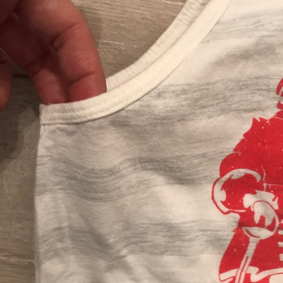 American apparel tank grey and white size M music - Picture 4 of 5